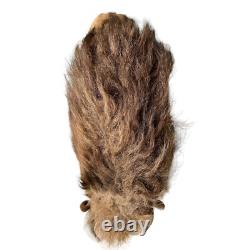 VTG Antique Buffalo Bison Plush Stuffed Animal Realistic Genuine Fur 9 Rare