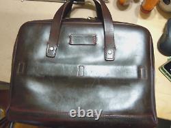 VTG Auth Coronado Bison Leather Concealed Carry Briefcase Made In USA