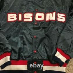 VTG Buffalo Bisons Satin Minor League Baseball Jacket 1980s Sz Large EUC