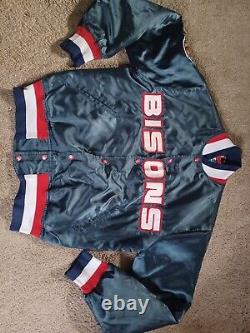 VTG Buffalo Bisons Satin Minor League Baseball Jacket 1980s Sz Medium