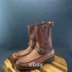 VTG Gokey The Bison Sauvage Mens Snake Proof Hunting Leather Boots Sz 9.5E