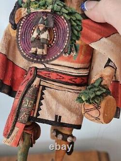 VTG Hopi RARE Kachina Mosayru BISON with gifts by Stetson Honyumptewa 10 Tall