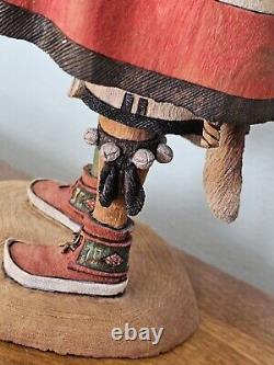 VTG Hopi RARE Kachina Mosayru BISON with gifts by Stetson Honyumptewa 10 Tall