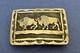 VTG Small Mid Size Sterling Silver Native Signed HY 2 Buffalo Bison Belt Buckle