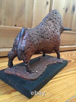 Victor Vigil Native American Bison Buffalo? Pottery Ceramic Sculpture Statue