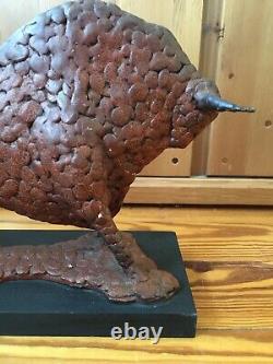 Victor Vigil Native American Bison Buffalo? Pottery Ceramic Sculpture Statue