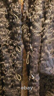 Vintage 1909 Buffalo Bison and Beaver Fur Coat for Cowboy or FancyCarriage Rider