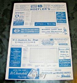 Vintage 1941 Buffalo Bisons Vs Newark Bears Baseball Program, Yankees Great Shape