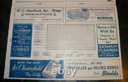 Vintage 1941 Buffalo Bisons Vs Newark Bears Baseball Program, Yankees Great Shape