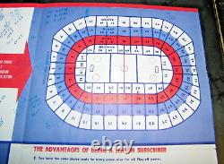 Vintage 1962-63 Buffalo Bisons Ahl Hockey Schedule, Complete, Beautiful Colors