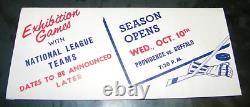 Vintage 1962-63 Buffalo Bisons Ahl Hockey Schedule, Complete, Beautiful Colors