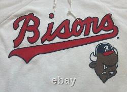 Vintage 80s XL Buffalo Bisons Minor League Baseball MILB Sweatshirt Hoodie USA