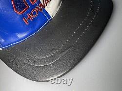 Vintage 90s Howard University Bison Leather SnapBack Hat HBCU RARE