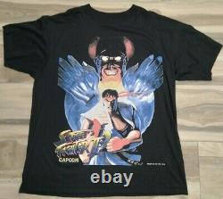 Vintage 90s Street Fighter 2 Shirt Size XL Capcom Ryu Bison