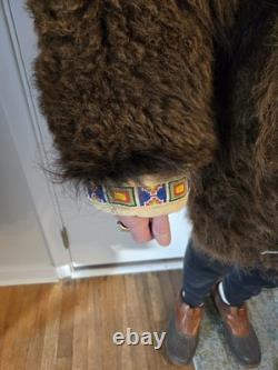 Vintage Authentic Buffalo Bison Fur Coat Mountain Man Display Sz L/ XL