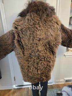 Vintage Authentic Buffalo Bison Fur Coat Mountain Man Display Sz L/ XL