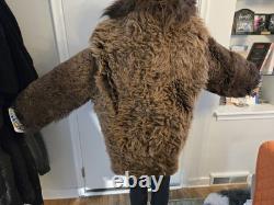 Vintage Authentic Buffalo Bison Fur Coat Mountain Man Display Sz L/ XL