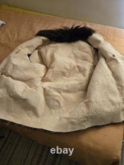 Vintage Authentic Buffalo Bison Fur Coat Mountain Man Display Sz L/ XL