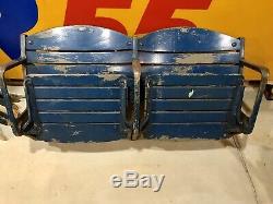 Vintage BUFFALO MEMORIAL AUDITORIUM Blue Seats Pair AUD NHL Sabres Braves Bisons