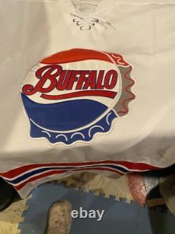 Vintage Buffalo Bisons Hockey Ahl Jersey Stitched Sabres Embroidered Blank Large