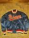 Vintage Buffalo Bisons Jacket Mens Blue 1980s MLB Baseball USA See Measurements
