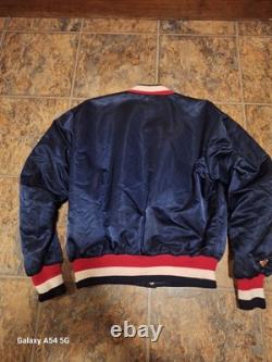 Vintage Buffalo Bisons Jacket Mens Blue 1980s MLB Baseball USA See Measurements