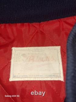 Vintage Buffalo Bisons Jacket Mens Blue 1980s MLB Baseball USA See Measurements
