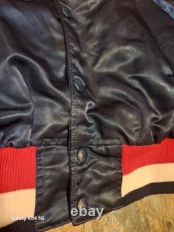 Vintage Buffalo Bisons Jacket Mens Blue 1980s MLB Baseball USA See Measurements