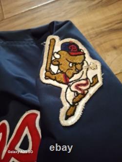 Vintage Buffalo Bisons Minor League Baseball Satin Bomber Jacket Men's XL