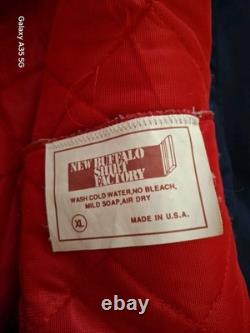 Vintage Buffalo Bisons Minor League Baseball Satin Bomber Jacket Men's XL