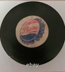 Vintage Buffalo Bisons Official Art Ross American Hockey League Game Used Puck