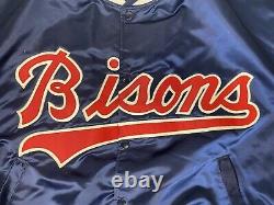 Vintage Buffalo Bisons Satin Baseball Jacket Size X-Large