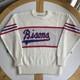 Vintage Buffalo Bisons Sweater S Cliff Engle 1984 Minor League Baseball Cream