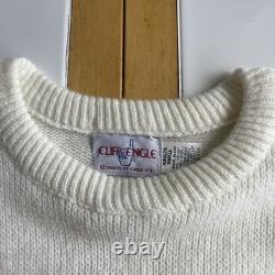 Vintage Buffalo Bisons Sweater S Cliff Engle 1984 Minor League Baseball Cream