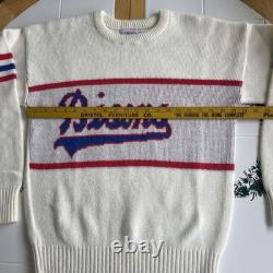 Vintage Buffalo Bisons Sweater S Cliff Engle 1984 Minor League Baseball Cream