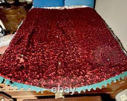 Vintage Buffalo Hide Rug Winter Coat Tanned Bison Blanket USA Made Manufactured