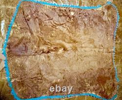 Vintage Buffalo Hide Rug Winter Coat Tanned Bison Blanket USA Made Manufactured