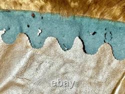 Vintage Buffalo Hide Rug Winter Coat Tanned Bison Blanket USA Made Manufactured