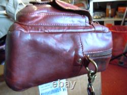 Vintage Coronado Horween Bison Leather Concealed Carry Briefcase Luggage Bag USA