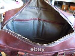 Vintage Coronado Horween Bison Leather Concealed Carry Briefcase Luggage Bag USA