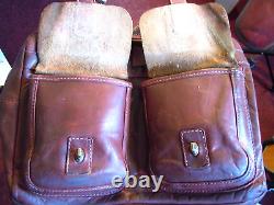 Vintage Coronado Horween Bison Leather Concealed Carry Briefcase Luggage Bag USA