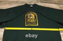 Vintage Fruit of the Loom NDSU Bison College Football Sweatshirt Jumper XLarge