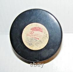 Vintage Game Used Buffalo Bisons Ahl Hockey Puck Art Ross Converse, Very Rare #2