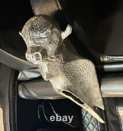 Vintage Hood Ornament 1947 KAISER Flying Buffalo Bison Mascot Scares AMERICANA