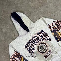 Vintage Howard University Hoodie Bison Spellout Sweatshirt AOP Active Image 90s