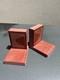 Vintage Native American Hand Carved Pipestone Buffalo Bison Bookends Book Motif