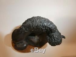 Vintage Norman Boyles Bronze Buffalo American Bison Sculpture 24/50 1977