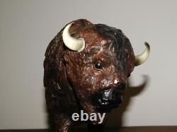 Vintage Western Bison Indians 12 Long Breyer Molding Co Plastic Buffalo