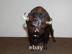 Vintage Western Bison Indians 12 Long Breyer Molding Co Plastic Buffalo