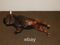 Vintage Western Bison Indians 12 Long Breyer Molding Co Plastic Buffalo